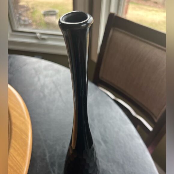 Tall Black Bud Vase - Picture 3 of 4